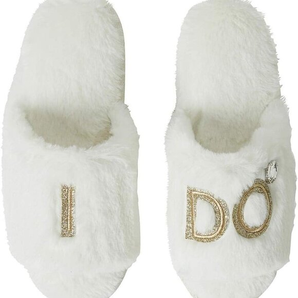 Other - Women's Bridal Slippers I Do Crew Matching Wedding Bachelorette Gift Size Medium